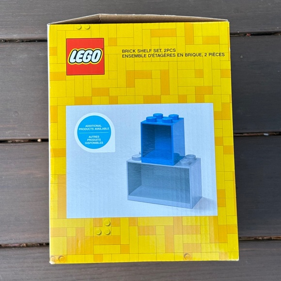 Lego 2-Piece Black Brick Shelf Storage Toy Display Set Ages 3+ - New, Dinged Box - Picture 5 of 11